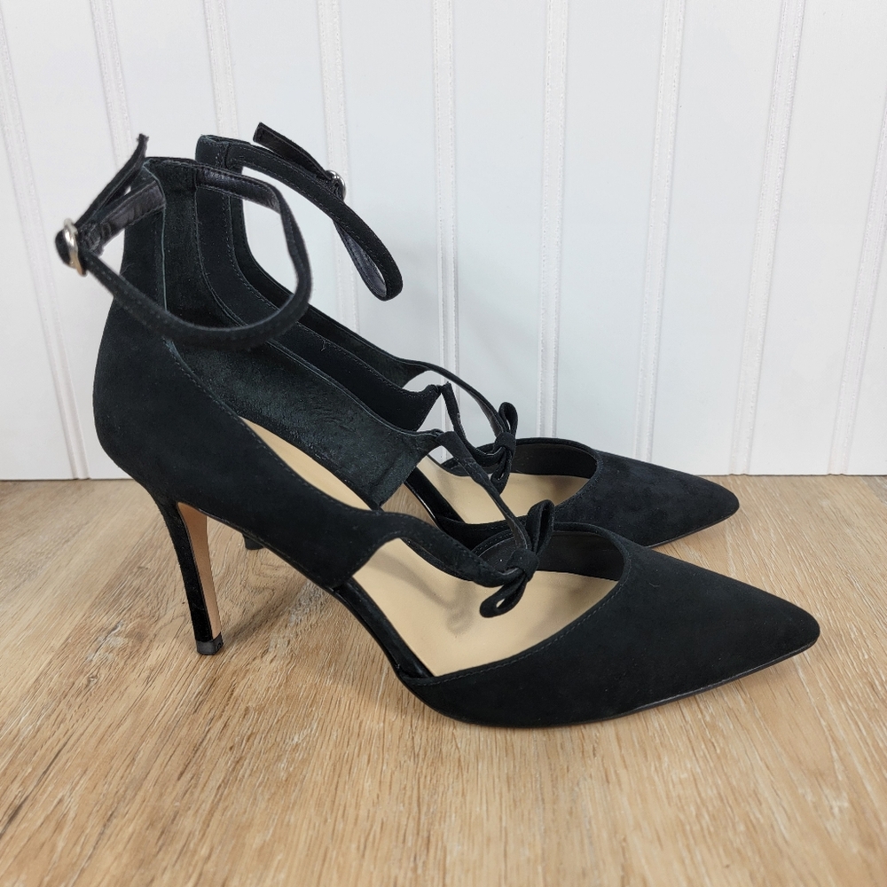 Ann Taylor Elegant Black Suede Women's Heels